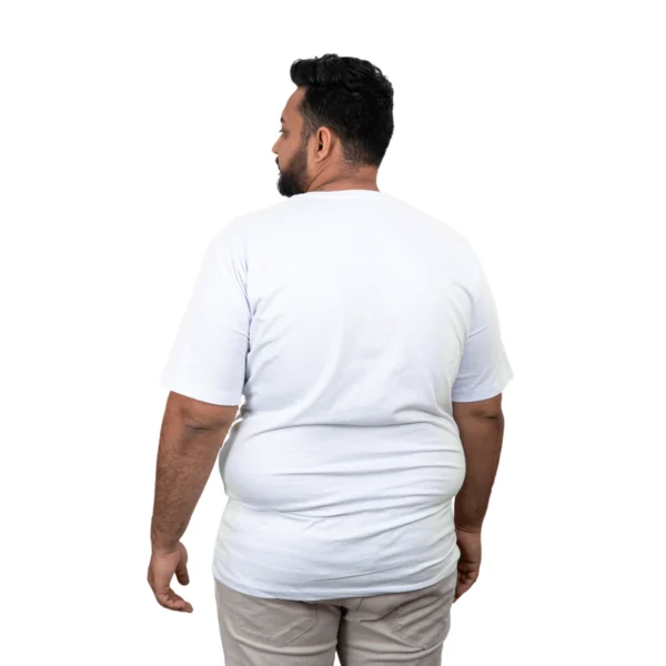 Kit 3 Camisas Plus Size Masculina Lisa Algodão Premium - Imagem 4
