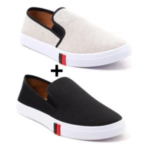 Kit 2 Tênis Iate Slip On