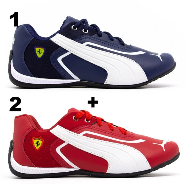 kit 2 Tênis Pu Ferrari - Imagem 4