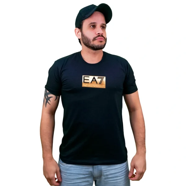 Camiseta Masculina Emporio Armani EA7 Golden Premium - Imagem 2