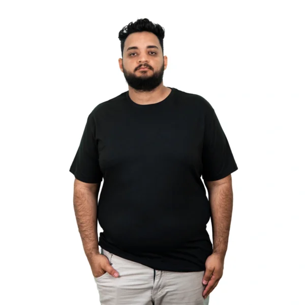 Kit 3 Camisas Plus Size Masculina Lisa Algodão Premium - Imagem 28