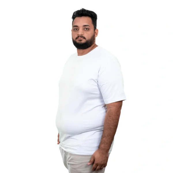 Kit 7 Camisas Plus Size Masculina Lisa Algodão Premium - Imagem 11