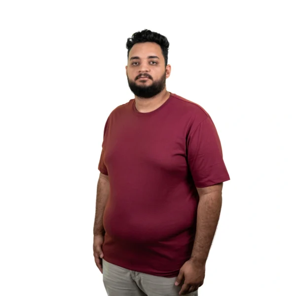 Kit 7 Camisas Plus Size Masculina Lisa Algodão Premium - Imagem 3