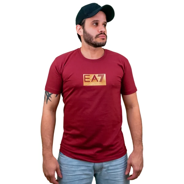 Camiseta Masculina Emporio Armani EA7 Golden Premium - Imagem 10