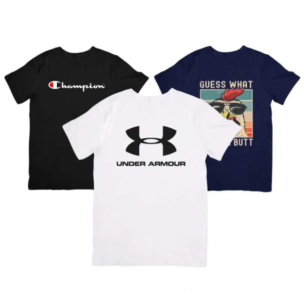 Kit 3 Camisetas Masculina Sortidas - Image 2