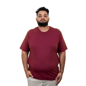 Kit 7 Camisas Plus Size Masculina Lisa Algodão Premium