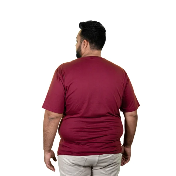 Kit 7 Camisas Plus Size Masculina Lisa Algodão Premium - Imagem 4